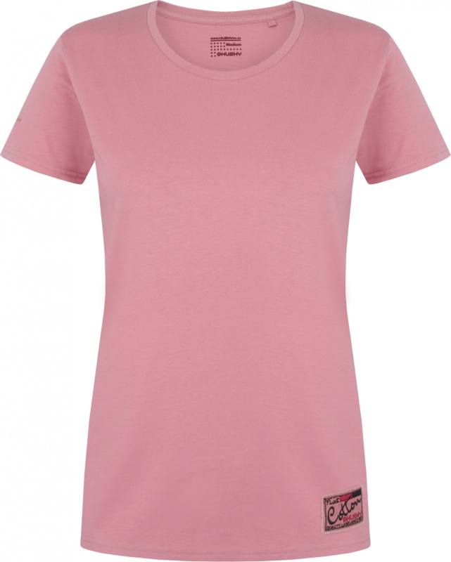 Dámské bavlněné triko HUSKY Tee Base růžové Velikost: XL