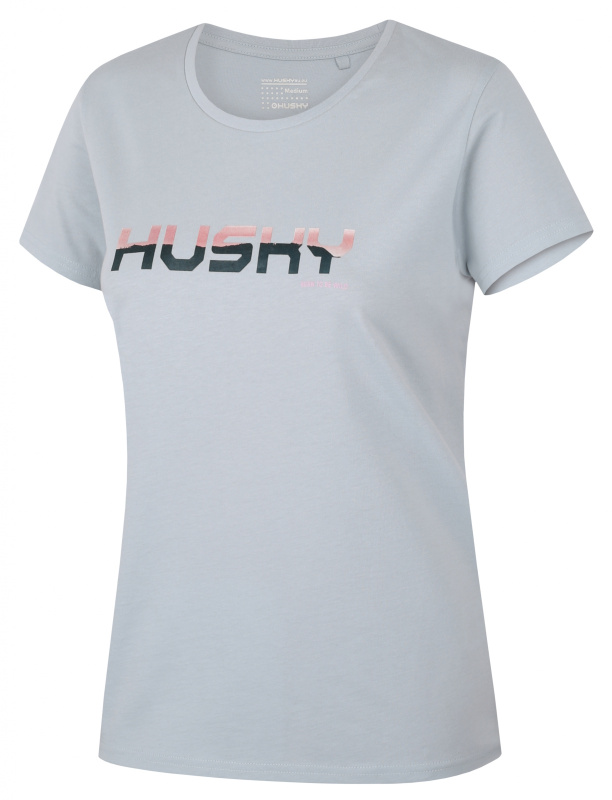 Dámské bavlněné triko HUSKY Tee Wild šedé Velikost: XS
