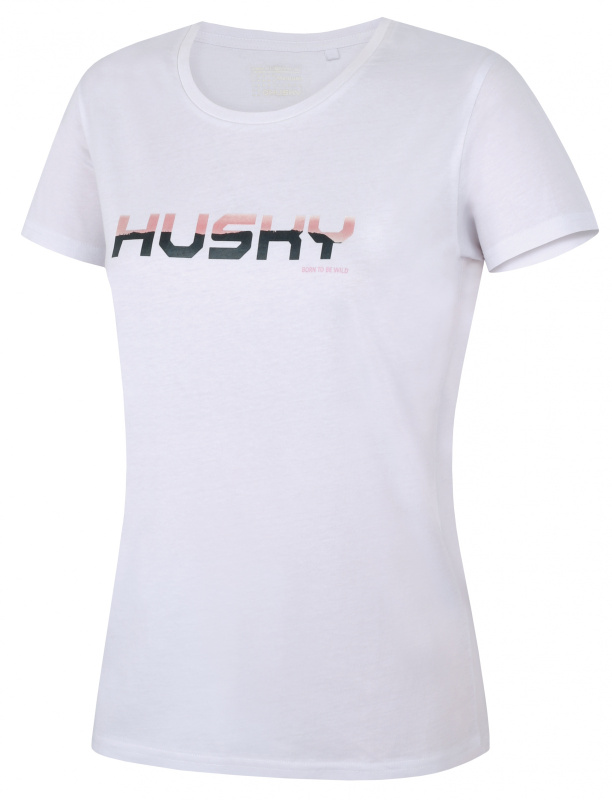 Dámské bavlněné triko HUSKY Tee Wild bílé Velikost: XS
