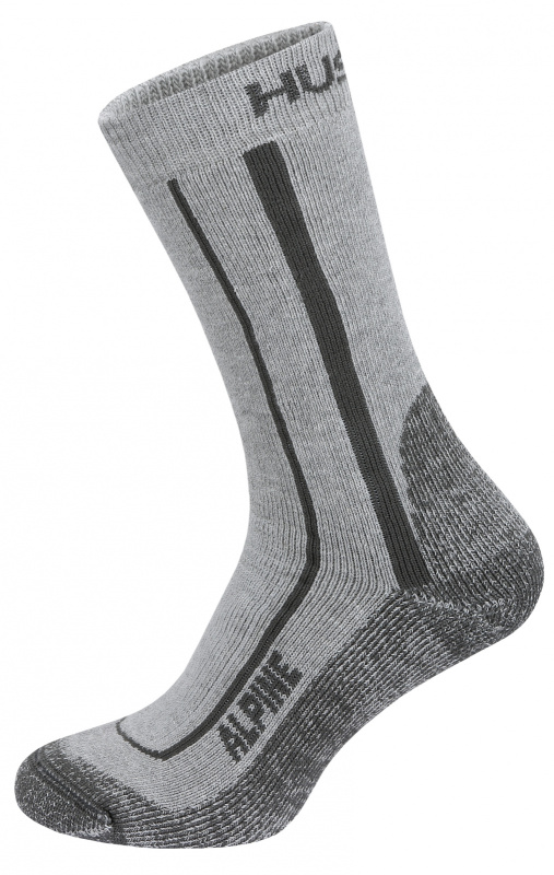 Unisex hřejivé ponožky HUSKY Alpine šedé Velikost: L (41-44)
