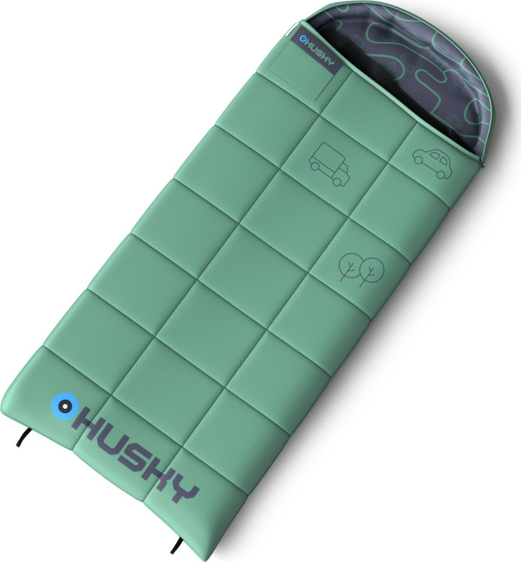 Dětský třísezónní spacák HUSKY Kids Gizmo zelený Velikost: onesize