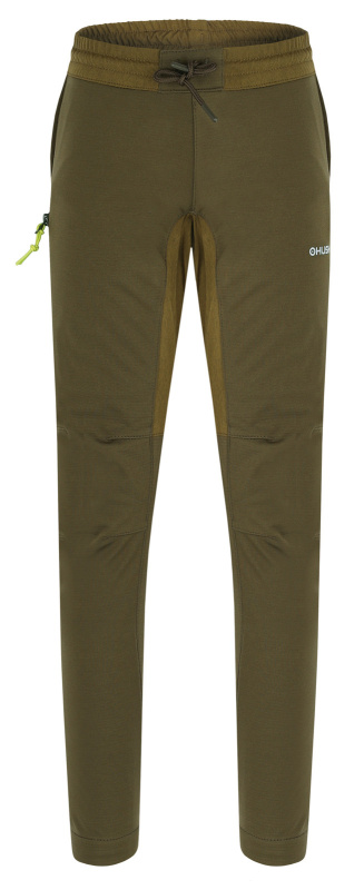 Dětské softshellové kalhoty HUSKY Klassum K tm. khaki Velikost: 140-146