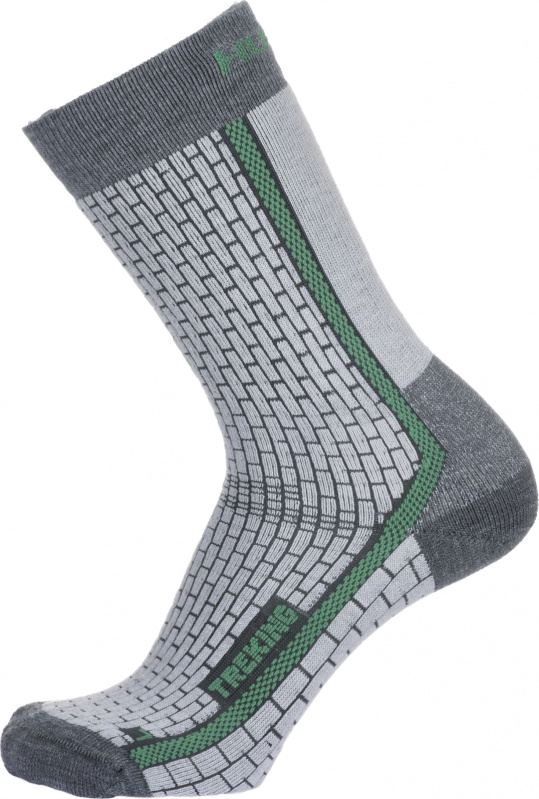 Ponožky HUSKY Treking šedá/zelená Velikost: M (36-40)