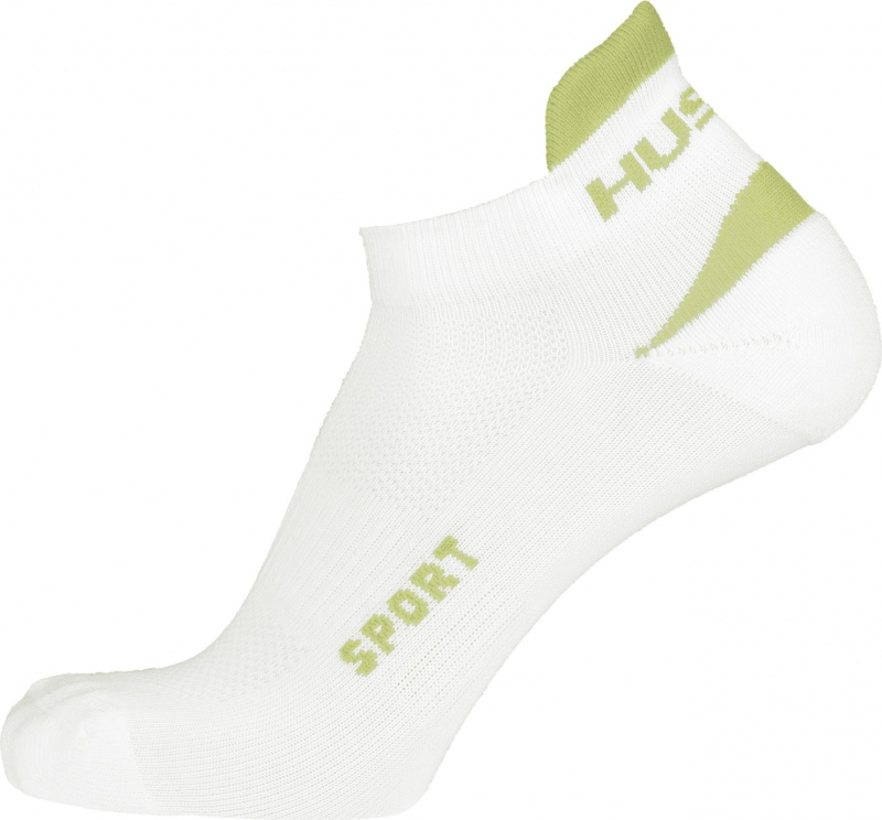 Ponožky  HUSKY Sport bílá/sv. zelená Velikost: XL (45-48)