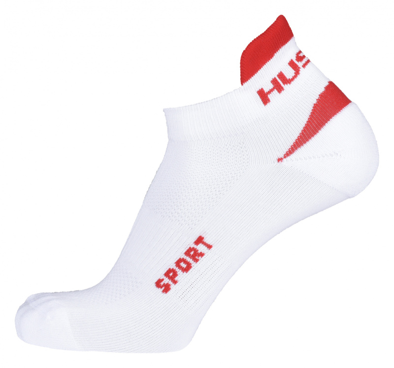 Ponožky HUSKY  Sport bílá/červená Velikost: M (36-40)