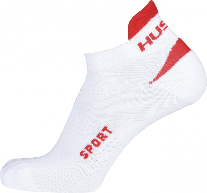 Ponožky HUSKY  Sport bílá/červená Velikost: M (36-40)