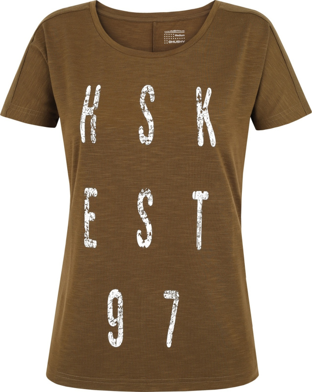Dámské funkční triko HUSKY Tingl hnědé Velikost: L