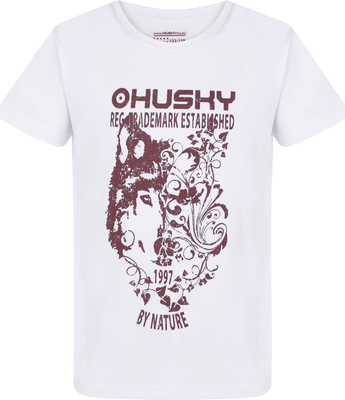 Dětské funkční triko HUSKY Tash bílé Velikost: 134-140