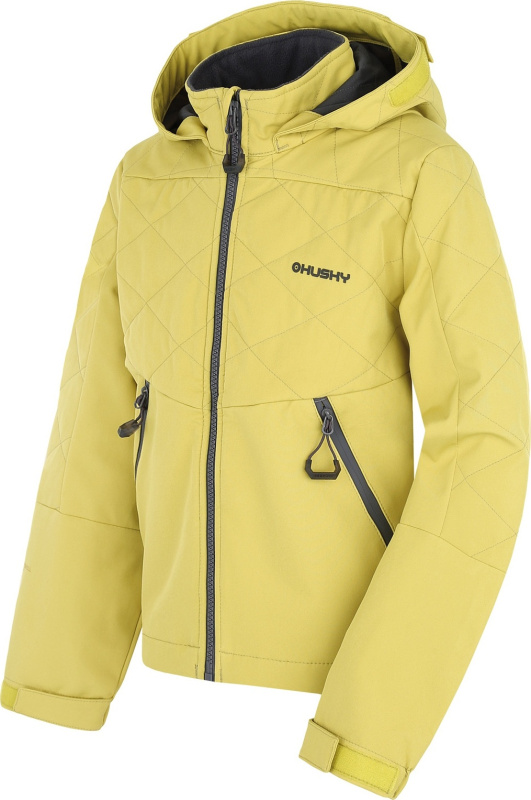 Dětská softshellová bunda HUSKY Salex K lime green Velikost: 164-170