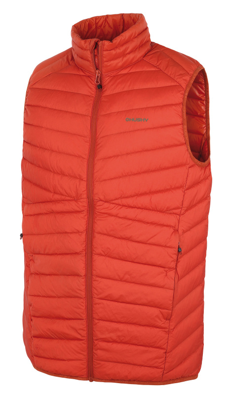 Pánská péřová vesta HUSKY Dresles M brick orange Velikost: XL