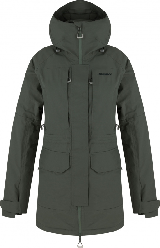 Dámská hardshellová bunda HUSKY Nigalo zelená Velikost: S