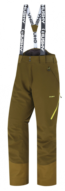 Pánské lyžařské kalhoty HUSKY Mitaly khaki Velikost: XL