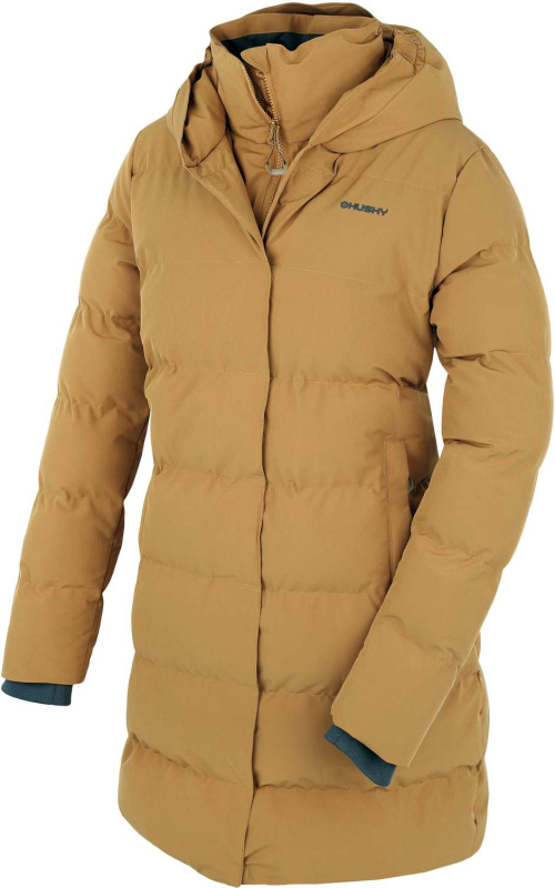 Dámský zimní kabát HUSKY Normy L dark mustard Velikost: L