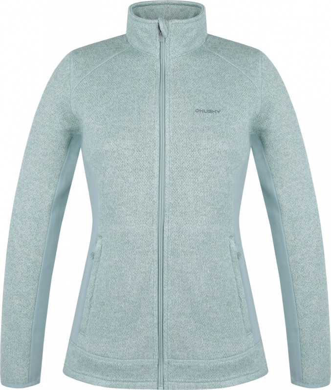 Dámský fleecový svetr HUSKY Alan zelený Velikost: XL