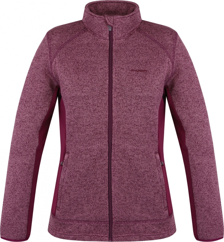 Dámský fleecový svetr HUSKY Alan červený Velikost: XL