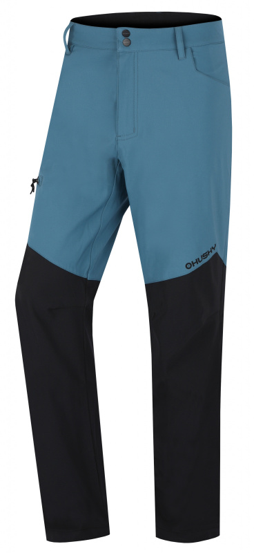 Pánské softshellové kalhoty HUSKY Kavia M turquoise/black Velikost: L