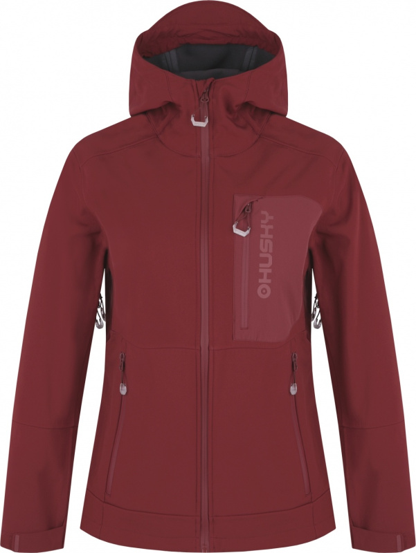 Dámská softshellová bunda HUSKY Samai červená Velikost: XXL