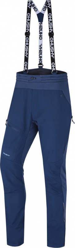 Pánské softshellové kalhoty HUSKY Kixees modré Velikost: XXXL