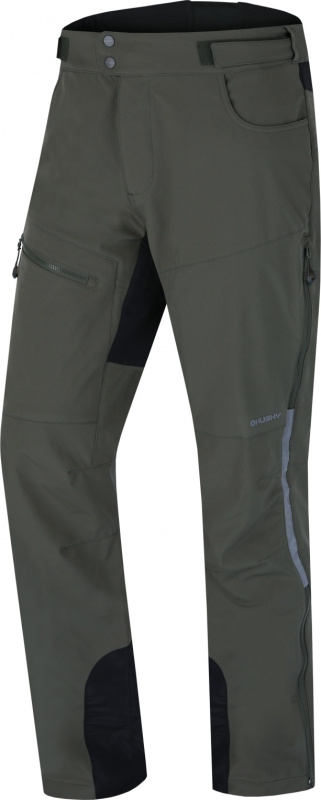 Pánské softshellové kalhoty HUSKY Keson khaki Velikost: M