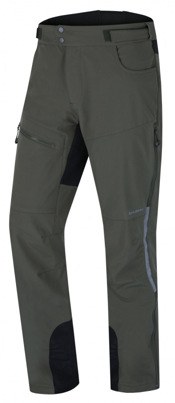 Pánské softshellové kalhoty HUSKY Keson khaki Velikost: XXXL