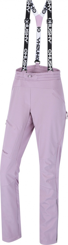 Dámské softshellové kalhoty HUSKY Kixees růžové Velikost: XL