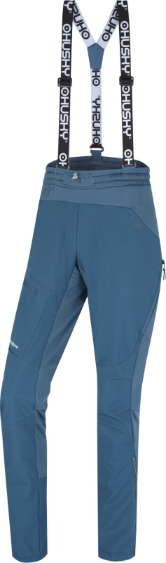 Dámské softshellové kalhoty HUSKY Kixees modré Velikost: M