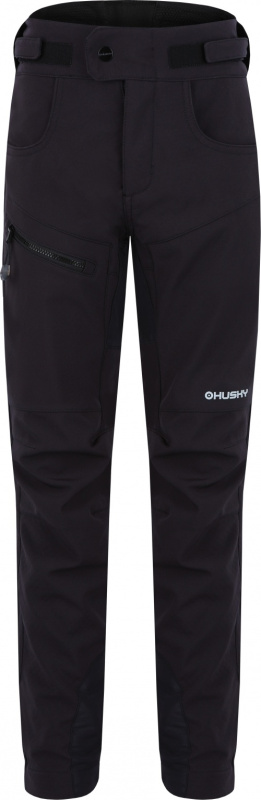Dětské softshellové kalhoty HUSKY Keson K černé Velikost: 140