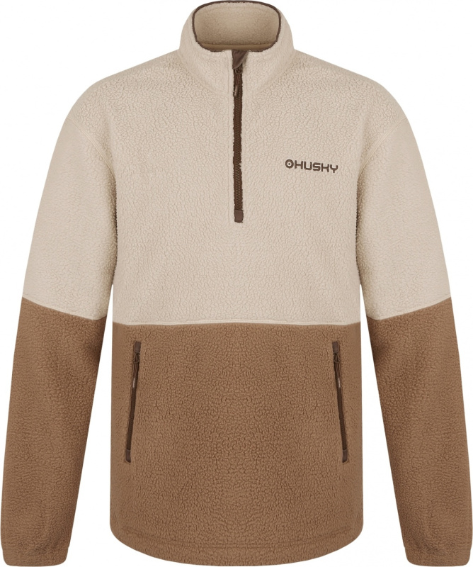 Pánská fleecová mikina HUSKY Addy M hnědá Velikost: M