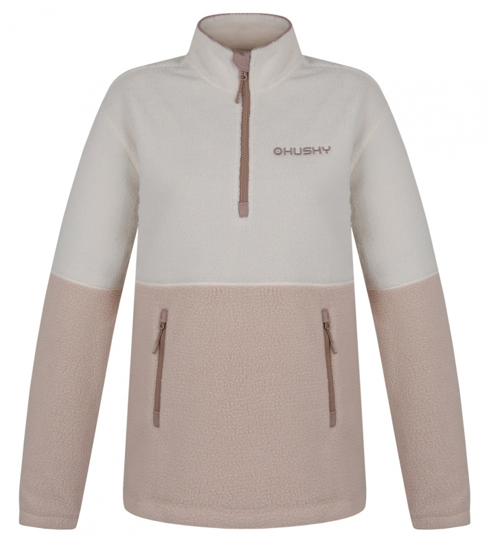 Dámská fleecová mikina HUSKY Addy L béžová Velikost: XL