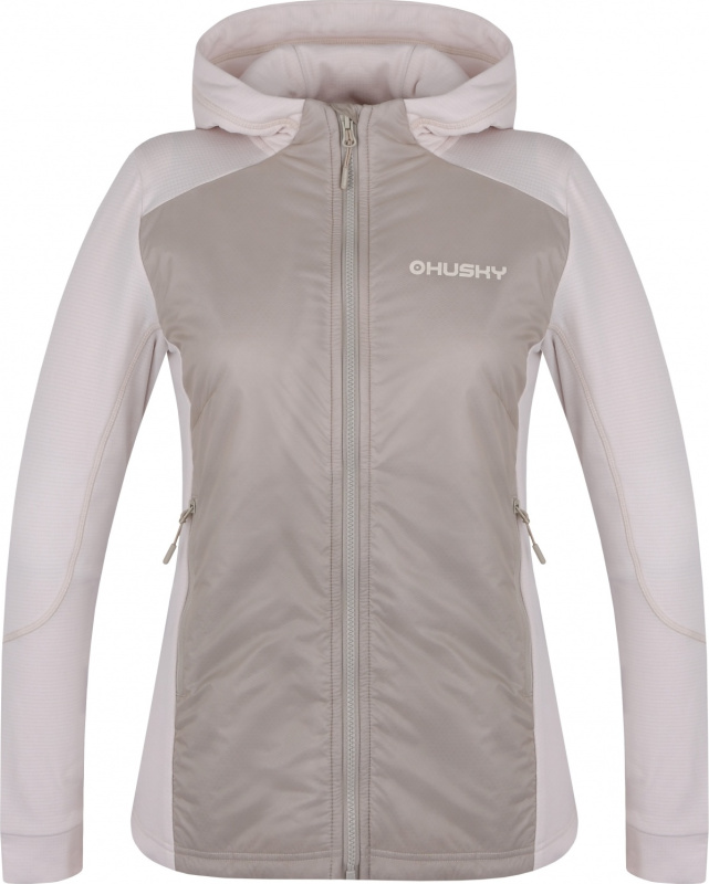 Dámská funkční mikina HUSKY na zip Any L béžová Velikost: L