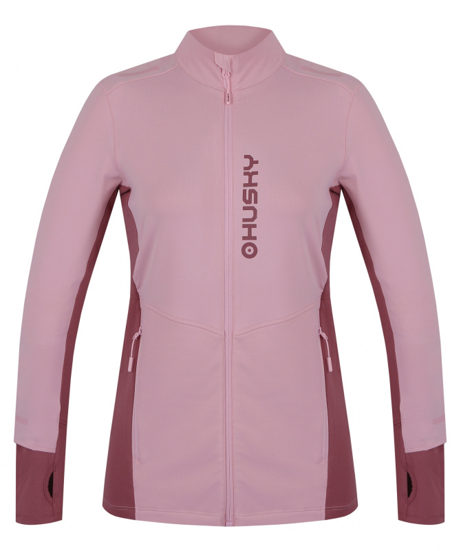 Dámská mikina se zipem HUSKY Tame zip L růžová Velikost: XL