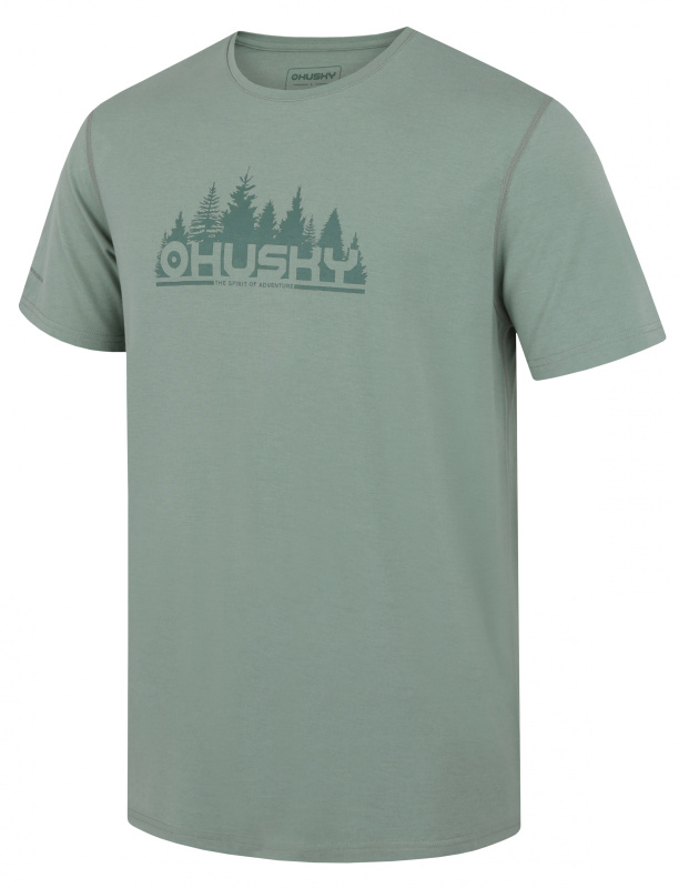 Pánské merino triko HUSKY Mertis M zelené Velikost: XXXL
