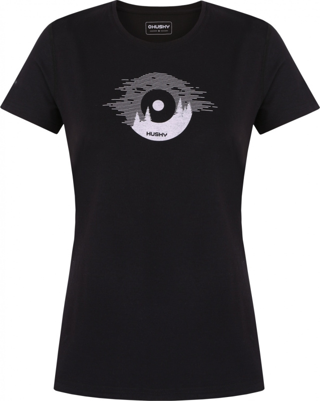 Dámské merino triko HUSKY Mertis L černé Velikost: XXL