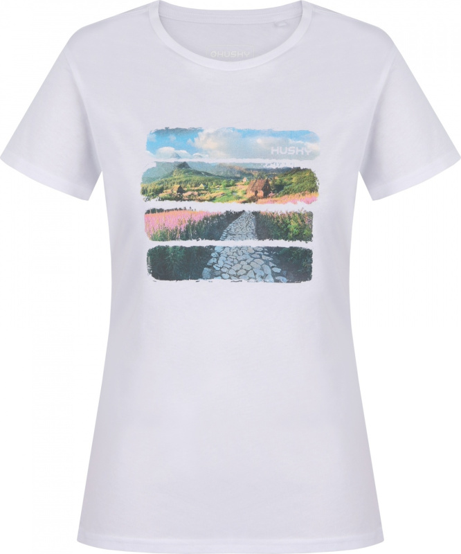 Dámské bavlněné triko HUSKY Tee Flo L bílé Velikost: XXL