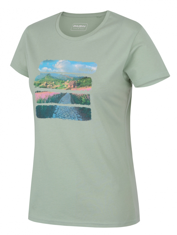 Dámské bavlněné triko HUSKY Tee Flo L zelené Velikost: XL