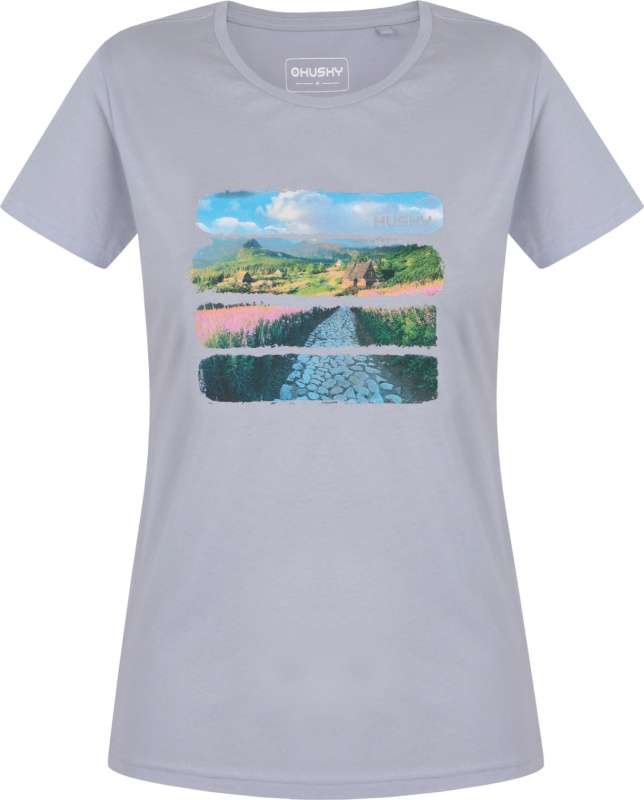 Dámské bavlněné triko HUSKY Tee Flo L modré Velikost: XXL