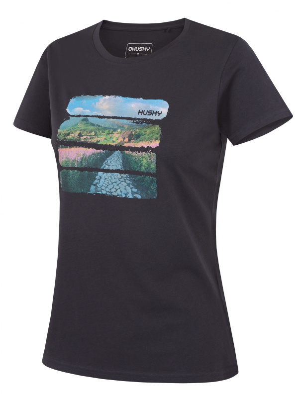 Dámské bavlněné triko HUSKY Tee Flo L šedé Velikost: XL