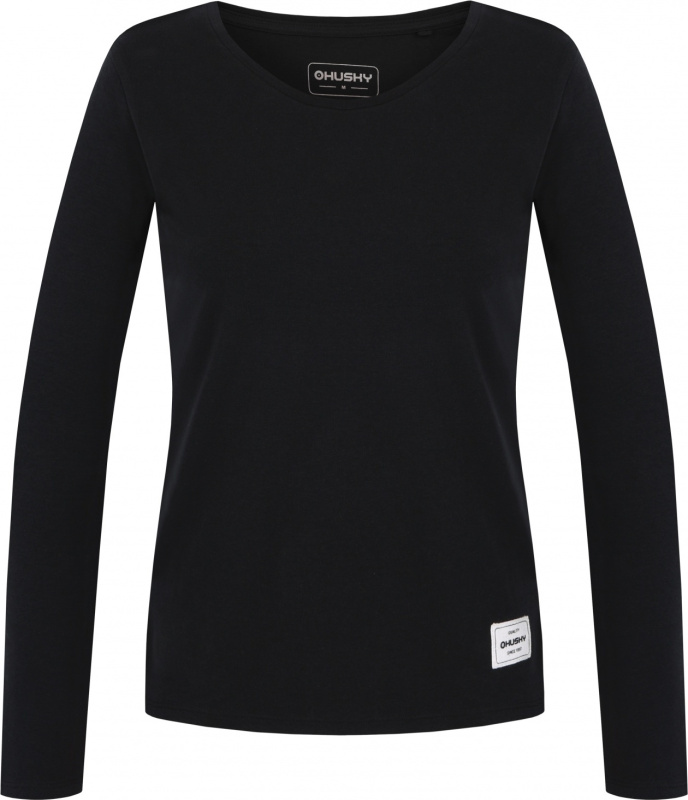 Dámské bavlněné triko HUSKY Tee Loba L černé Velikost: S