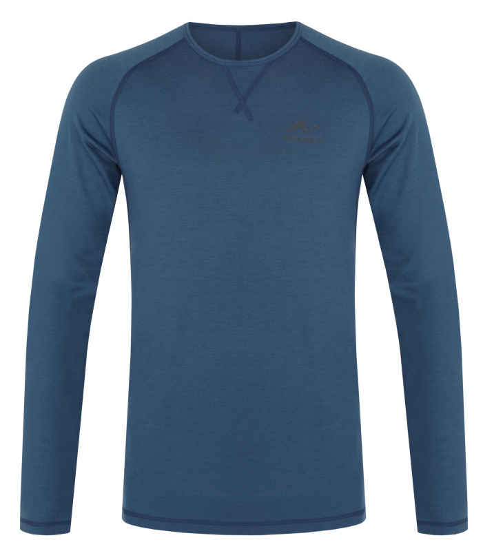 Pánské merino triko HUSKY Merow modré Velikost: XXXL