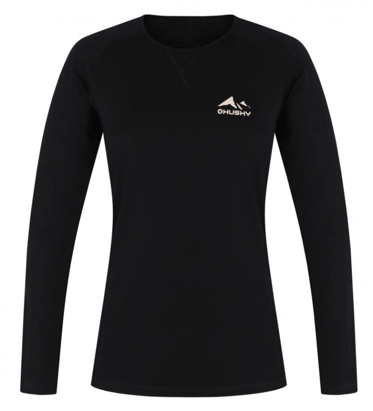 Dámské merino triko HUSKY Merow černé Velikost: XL