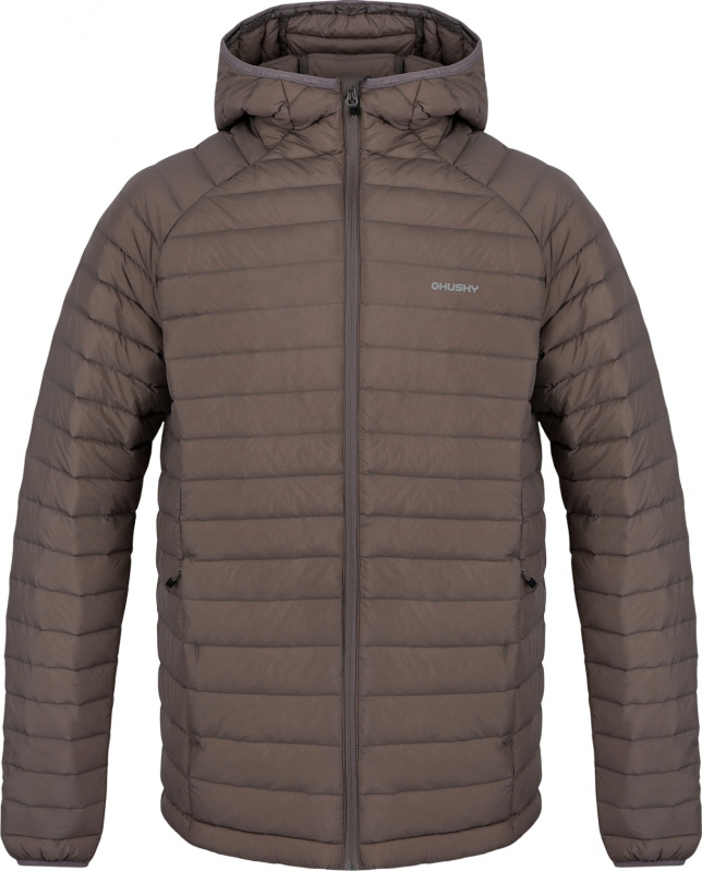 Pánská péřová bunda HUSKY Dreeser hnědá Velikost: XXXL