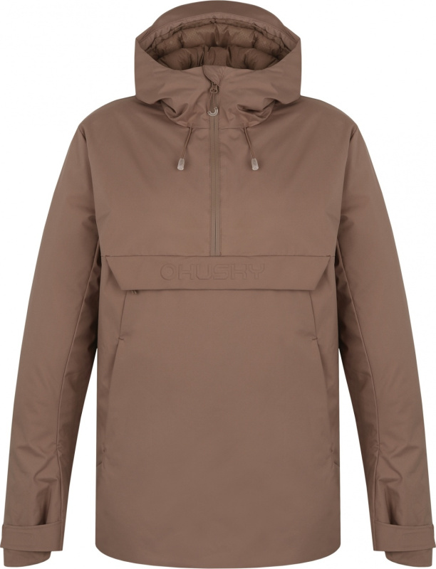 Dámská hardshellová plněná bunda HUSKY Nesebi L brown Velikost: XL