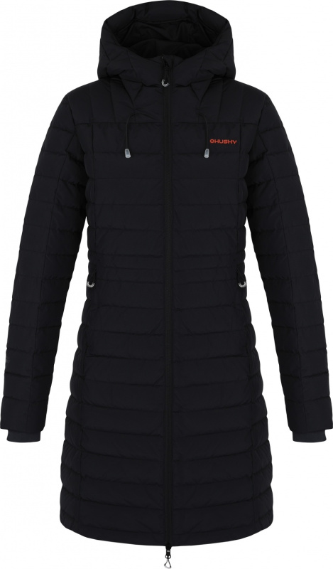 Dámský péřový kabát HUSKY Daili L černý Velikost: S