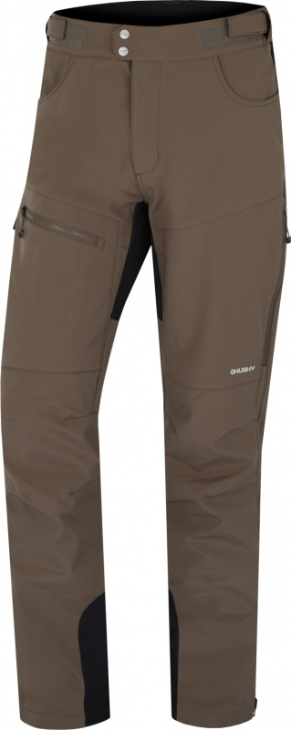 Pánské softshellové kalhoty HUSKY Keson M hnědé Velikost: L