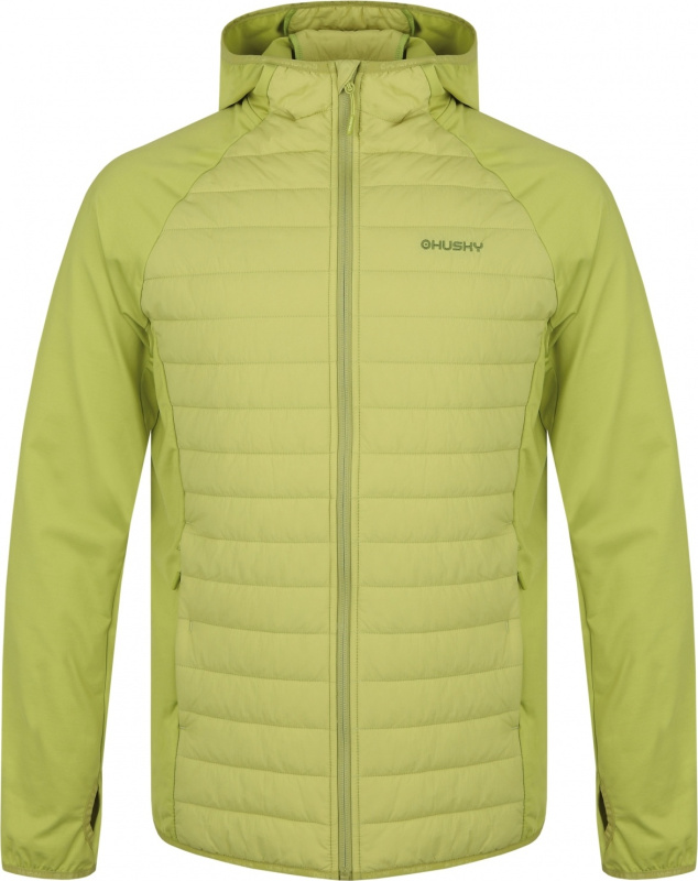 Pánská hybridní mikina HUSKY Arya zelená Velikost: XXL