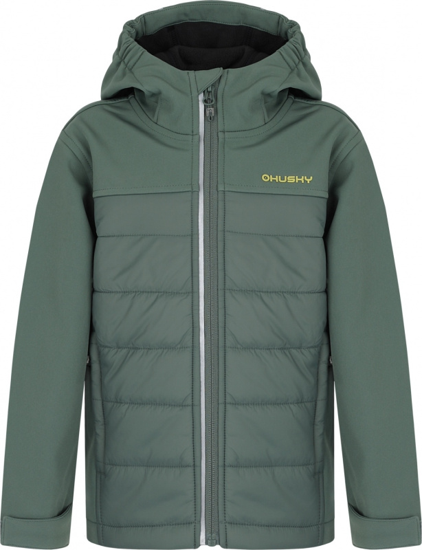 Dětská softshellová bunda HUSKY Swany K zelená Velikost: 134