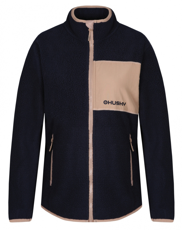 Dámská fleecová mikina HUSKY Addy Zip L modrá Velikost: XL