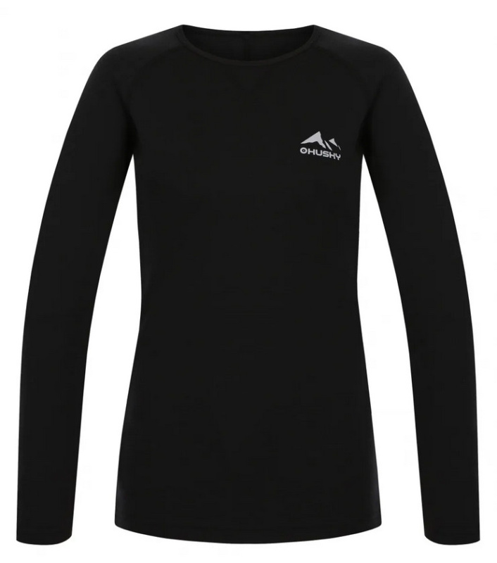 Dámské merino triko HUSKY Mertee černé Velikost: M