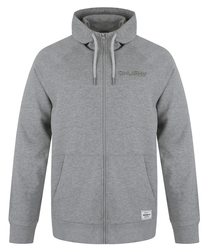 Pánská bavlněná mikina HUSKY Brool M šedá Velikost: XL