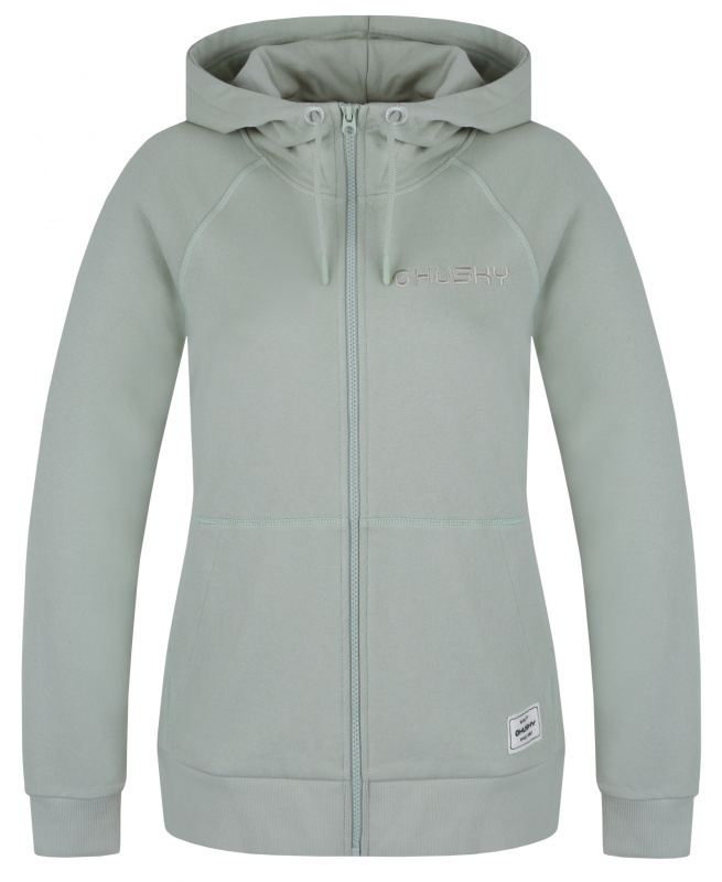 Dámská bavlněná mikina HUSKY Brool L zelená Velikost: L